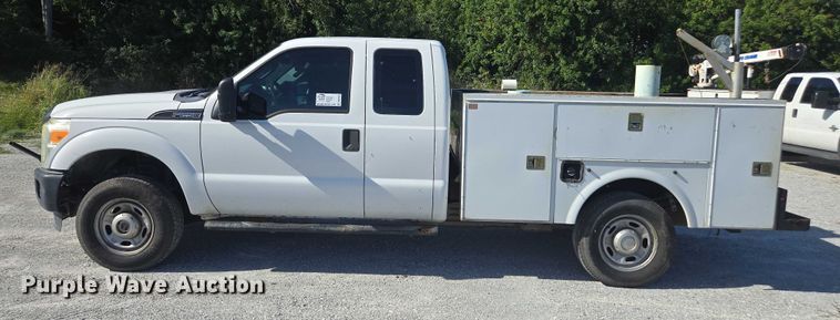 image for item DU2638 2015 Ford F250 Super Duty XL Ext. Cab utility bed pickup truck