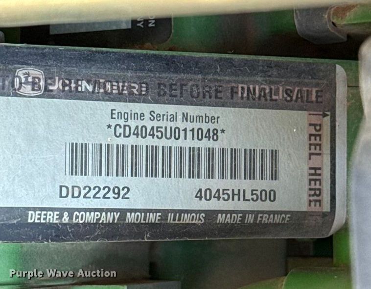 image for item DW5207 2016 John Deere 6110M MFWD tractor