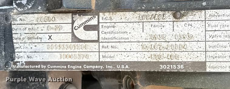 image for item DW5208 1974 AM General M916 semi truck