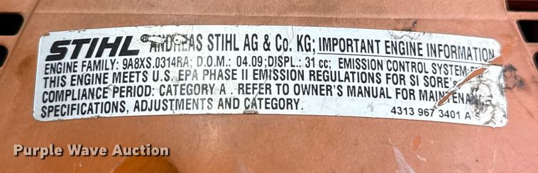 image for item DW5211 Stihl BT121 handheld auger