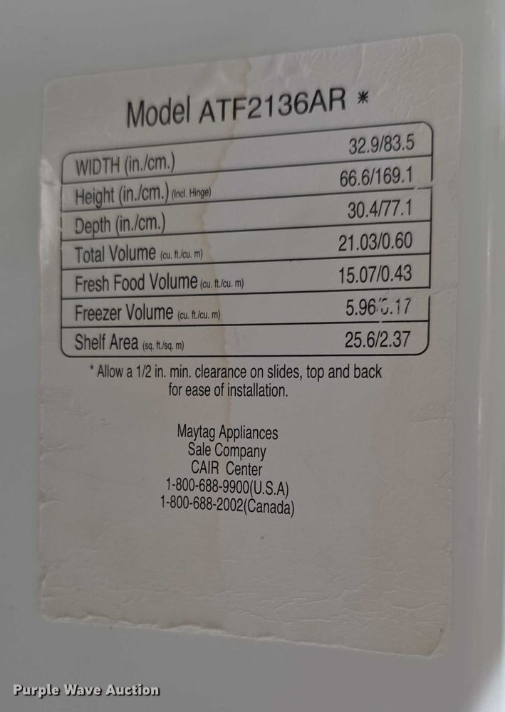 image for item DZ3690 (3) Refrigerators