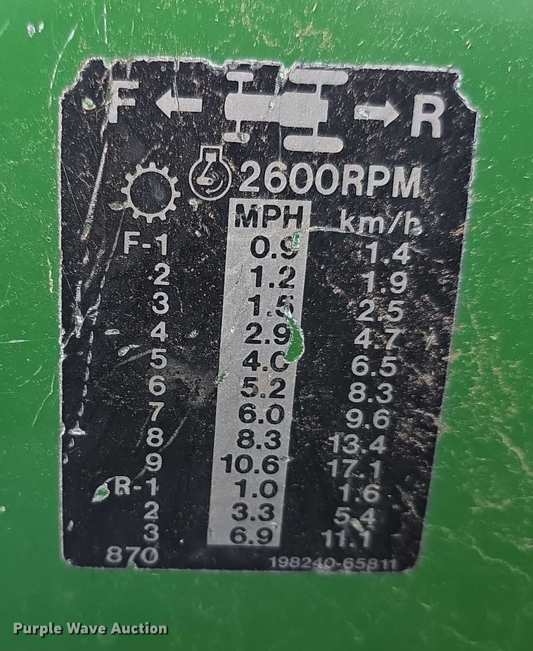 image for item DZ3699 John Deere lawn tractor