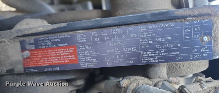 image for item EB1208 1999 Freightliner FL60 dump truck