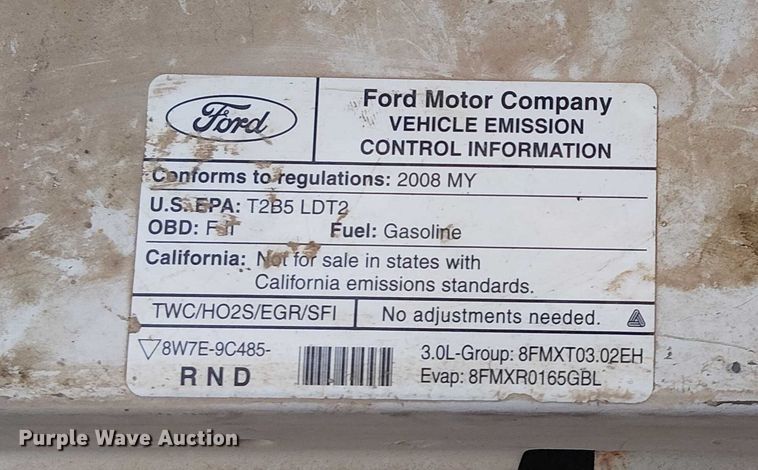 image for item EG8776 2008 Ford Ranger XLT SuperCab pickup truck