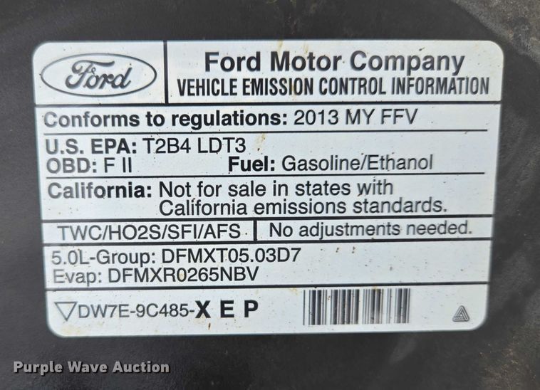 image for item ES2630 2013 Ford F150 XLT Crew Cab pickup truck