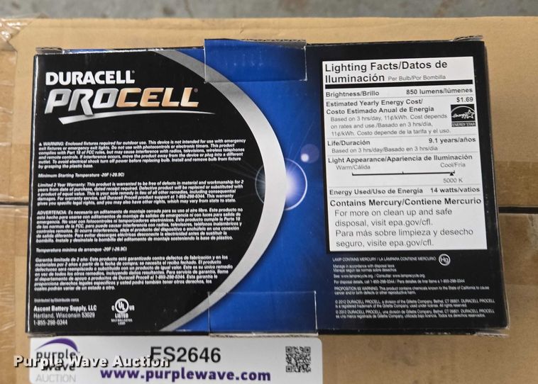 image for item ES2646 (88) light bulbs