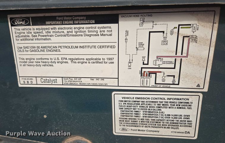 image for item ES2652 1997 Ford F250 Ext. Cab pickup truck