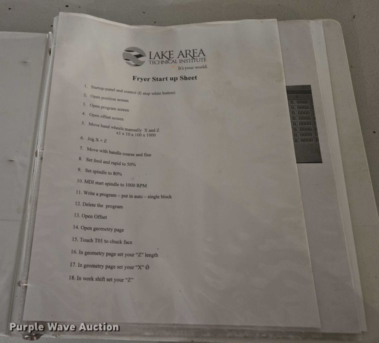 image for item ES2655 Fryer Easy Turn 14 CNC lathe