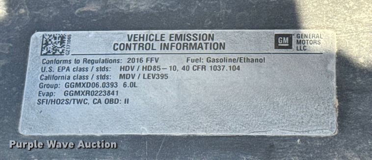 image for item ES5556 2016 Chevrolet Silverado 2500HD Crew Cab pickup truck