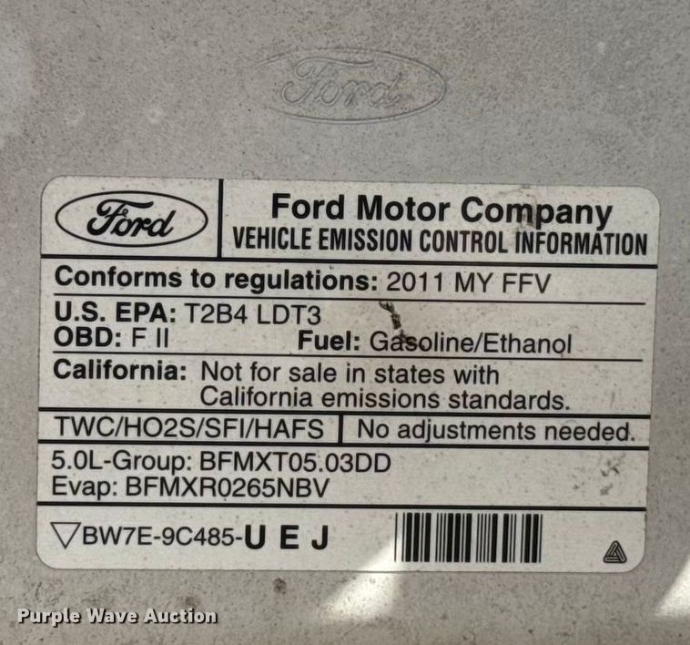 image for item ES5559 2011 Ford F150 XL pickup truck