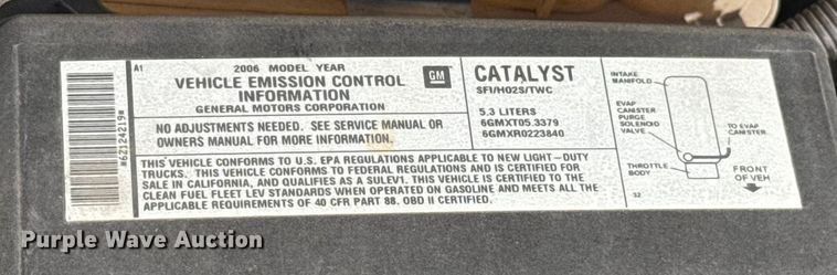 image for item ES5562 2006 Chevrolet Silverado 1500 pickup truck