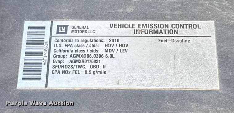 image for item ES5563 2010 Chevrolet Silverado 2500 Crew Cab pickup truck