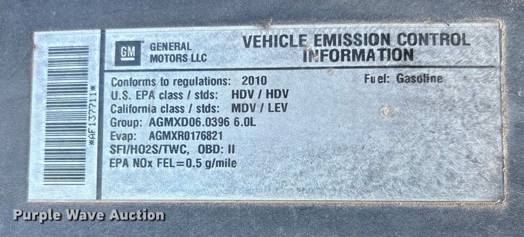 image for item ES5578 2010 Chevrolet Silverado 2500 Crew Cab pickup truck