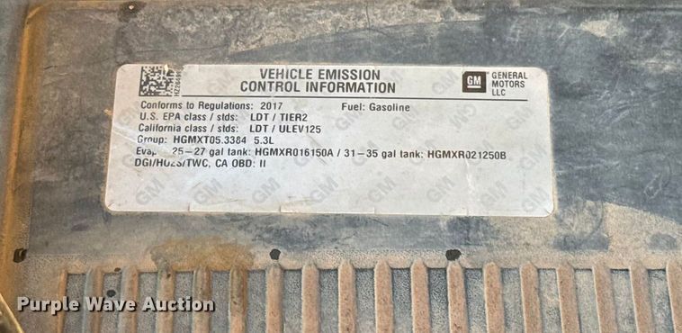 image for item ES5612 2017 Chevrolet Silverado 1500 pickup truck