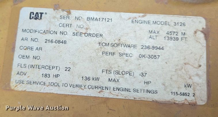 image for item ET1005 2006 Caterpillar 950G wheel loader