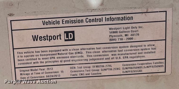 image for item ET1007 2013 Ford F250 Super Duty Crew Cab pickup truck