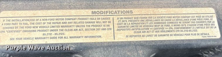 image for item ET1008 2011 Ford F250 Super Duty Crew Cab pickup truck