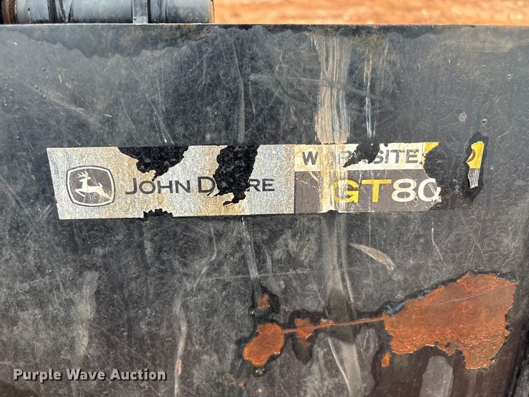 image for item ET1037 John Deere GT80 skid steer bucket