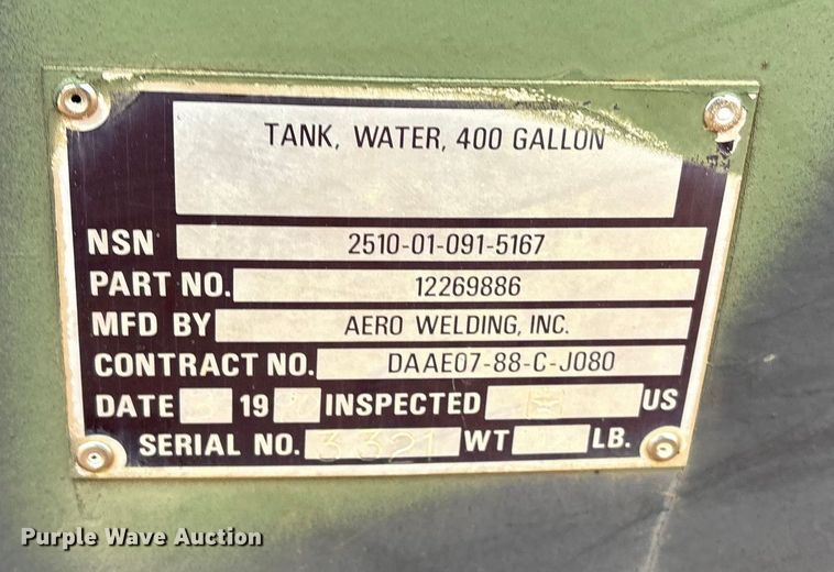 image for item ET1062 Aero Welding water tank