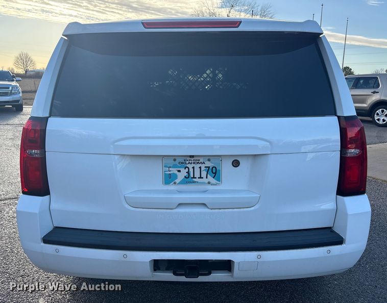 image for item ET1067 2019 Chevrolet Tahoe Police  SUV