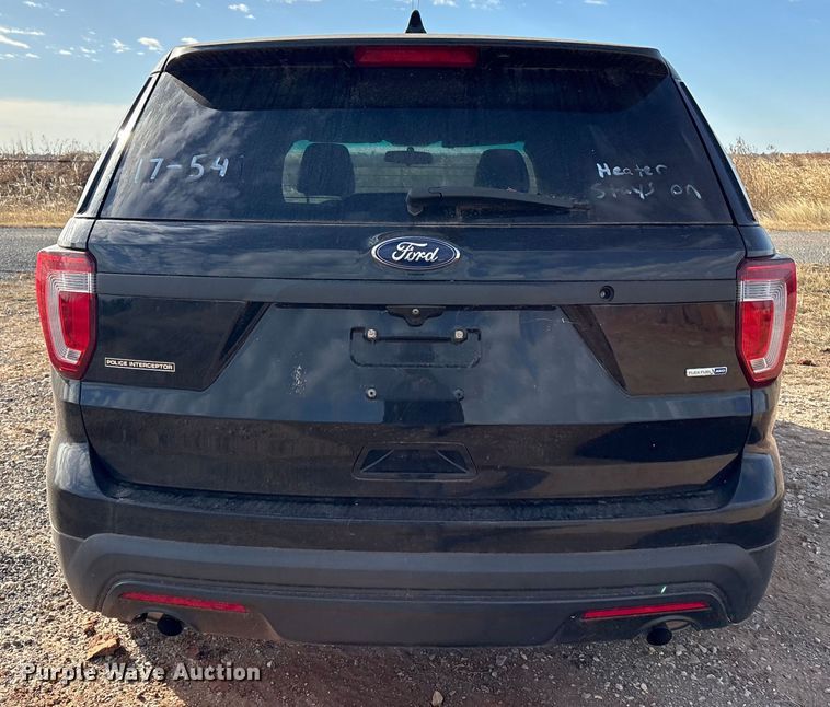 image for item ET1069 2017 Ford Explorer Police Interceptor SUV