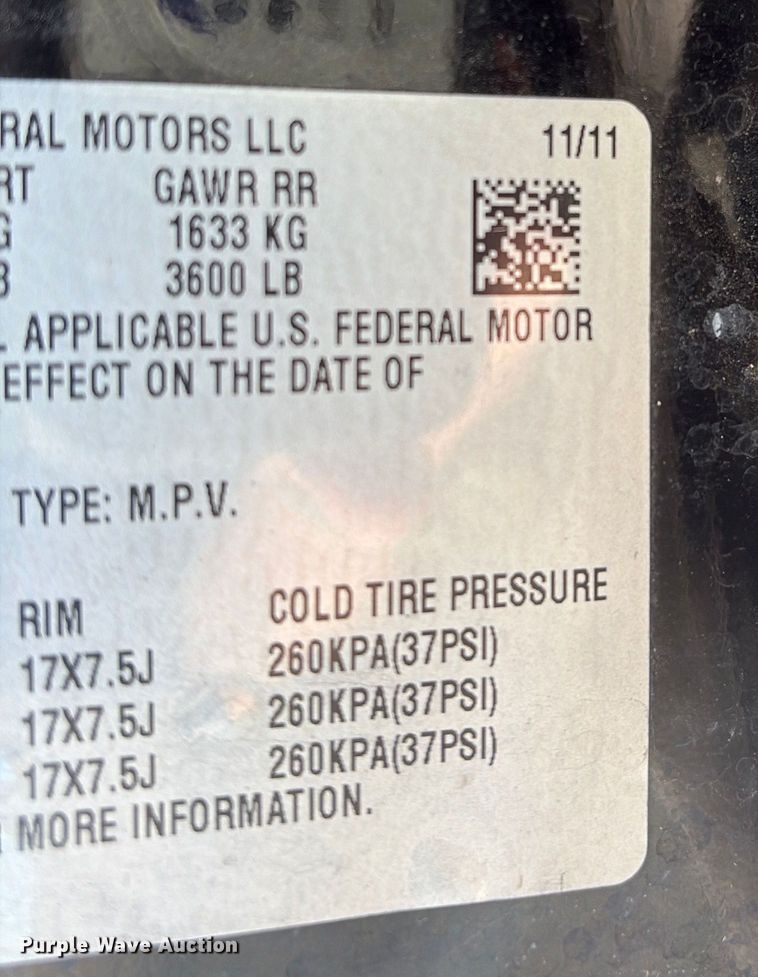 image for item ET1078 2012 Chevrolet Tahoe Police  SUV