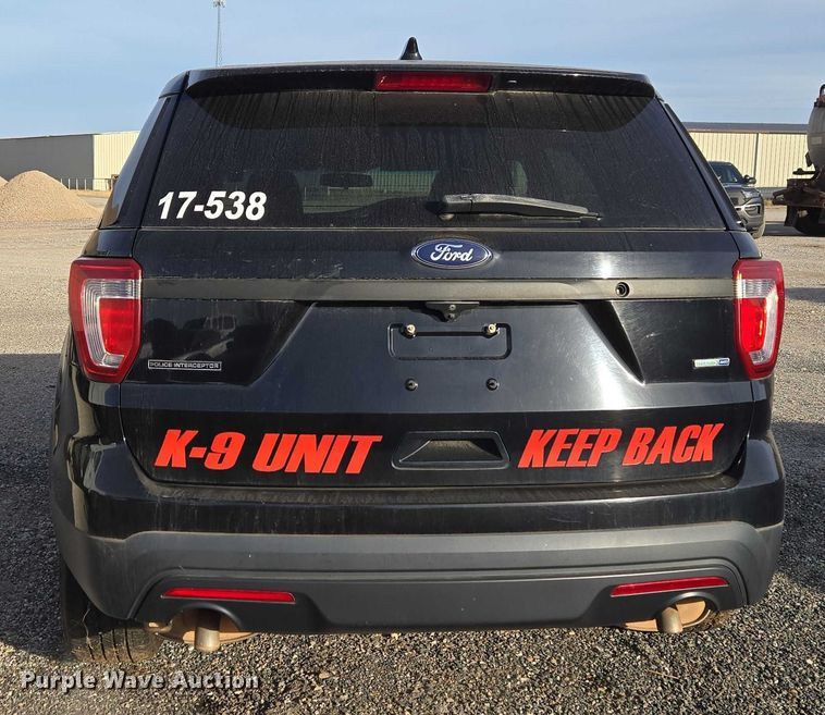 image for item ET1086 2017 Ford Explorer Police Interceptor SUV