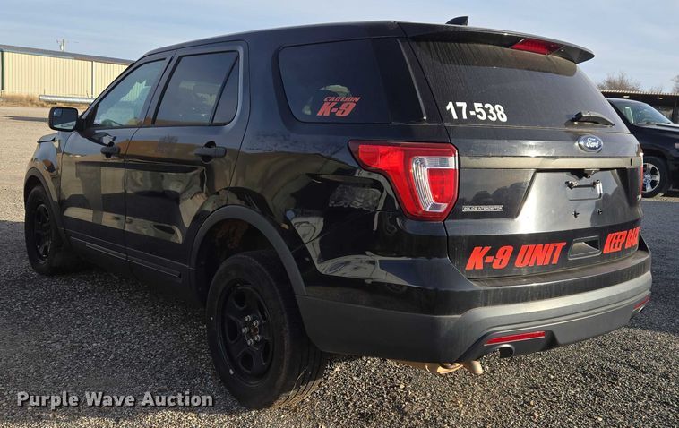 image for item ET1086 2017 Ford Explorer Police Interceptor SUV