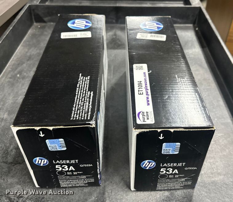 image for item ET1094 (2) HP LaserJet Q7553A cartridges