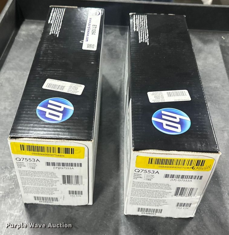 image for item ET1094 (2) HP LaserJet Q7553A cartridges