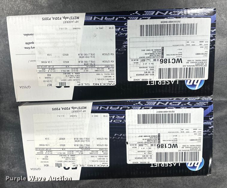 image for item ET1094 (2) HP LaserJet Q7553A cartridges