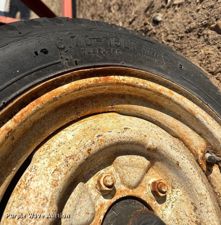 image for item ET4073 Shop built bar bending trailer