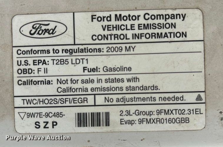 image for item ET4086 2009 Ford Ranger pickup truck