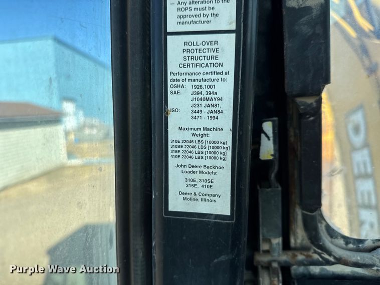 image for item ET4088 1998 John Deere 310SE tractor