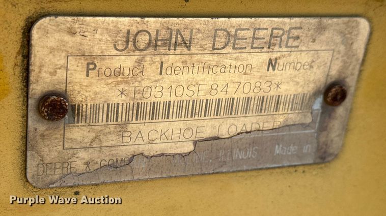 image for item ET4088 1998 John Deere 310SE tractor