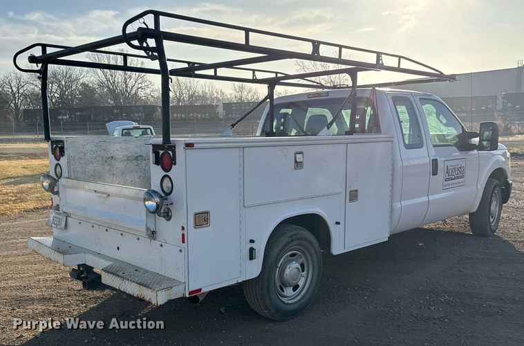 image for item ET4090 2013 Ford F350 Super Duty Ext. Cab utility bed pickup truck