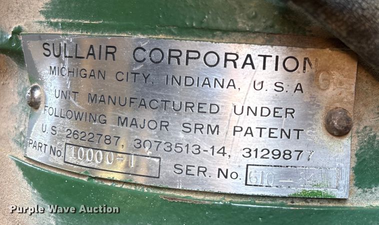 image for item ET4092 Sullivan 150 Sulliscrew air compressor