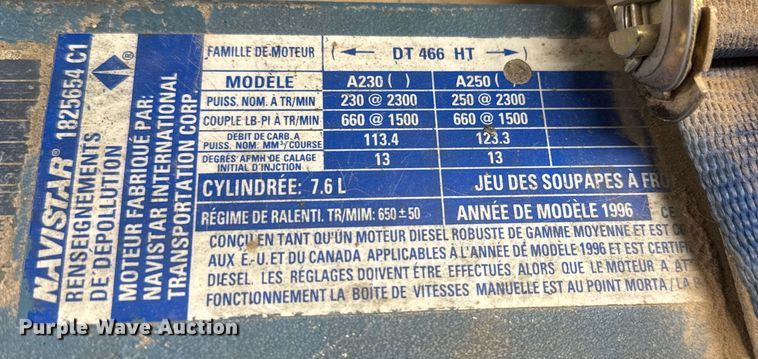 image for item ET4097 Navistar DT466HT A250 engine