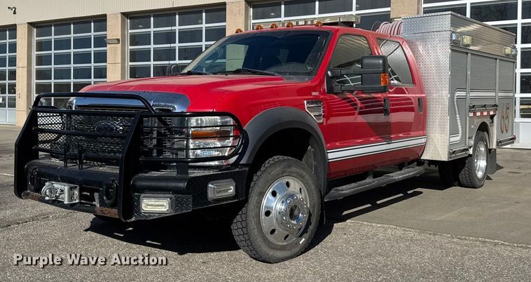 image for item ET4107 2010 Ford F550 crew cab pumper fire truck