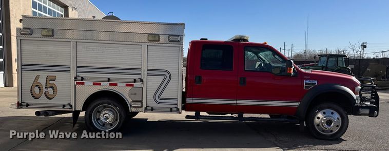 image for item ET4107 2010 Ford F550 crew cab pumper fire truck