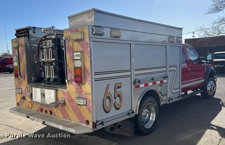 image for item ET4107 2010 Ford F550 crew cab pumper fire truck