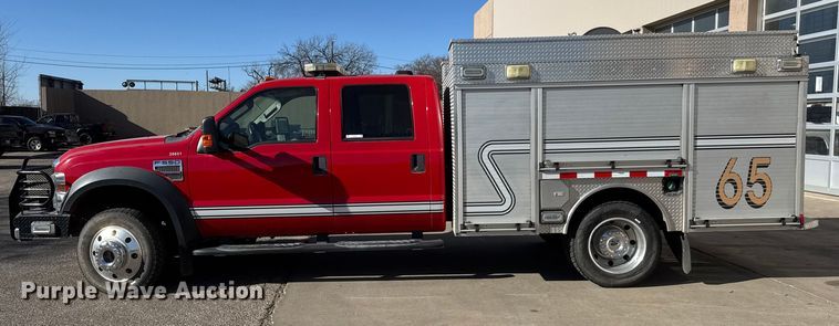 image for item ET4107 2010 Ford F550 crew cab pumper fire truck