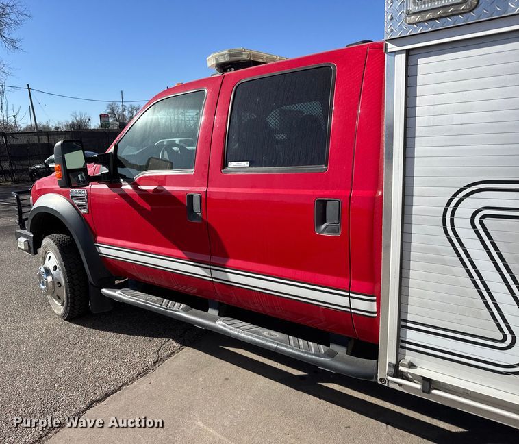 image for item ET4107 2010 Ford F550 crew cab pumper fire truck