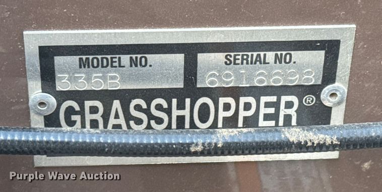 image for item ET4120 2019 Grasshopper 335 Big Block ZTR lawn mower