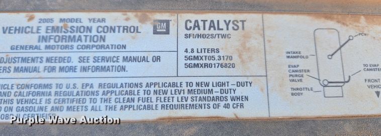 image for item ET5382 2005 Chevrolet Silverado 1500 Ext. Cab pickup truck