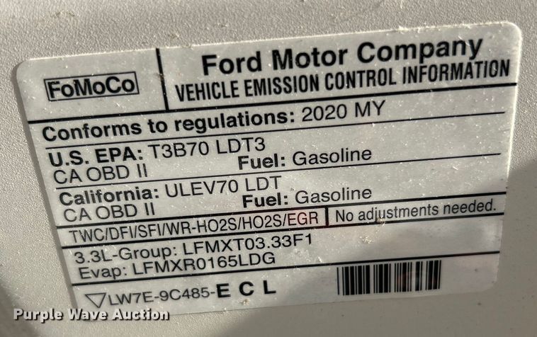 image for item ET6804 2020 Ford Explorer Police Interceptor SUV