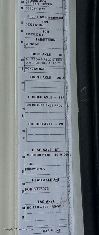 image for item EU0156 2013 Autocar ACX Xpeditor refuse truck