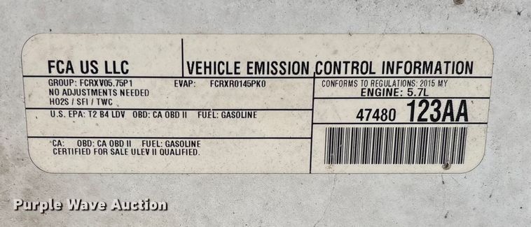 image for item EV3492 2015 Dodge Charger Police 