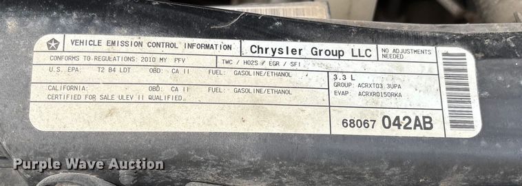 image for item EV3494 2010 Dodge Grand Caravan van