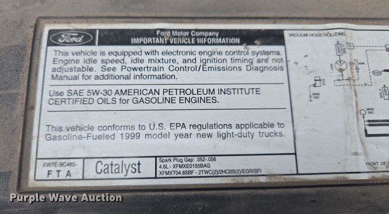 image for item EV5425 1999 Ford F150 pickup truck